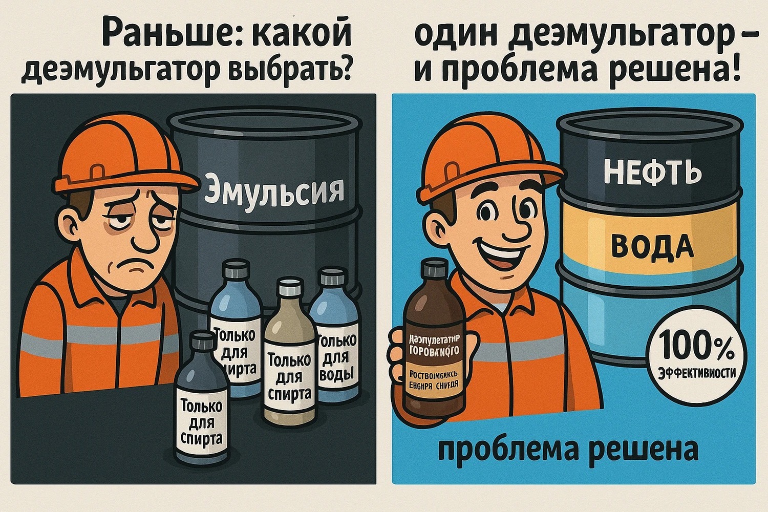 Деэмульгатор Юровского — растворяется в воде и спиртах. Экономичный и экологичный выбор для нефтепромыслов Деэмульгатор Юровского — растворяется в воде и спиртах. Экономичный и экологичный выбор для нефтепромыслов