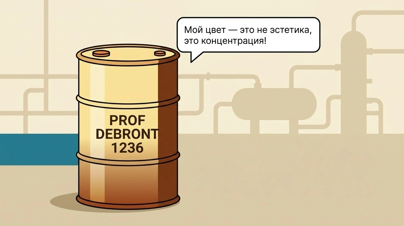 Цвет, который решает всё: как оттенок деэмульгатора PROF DEBRONT 1236 экономит миллионы на промысле